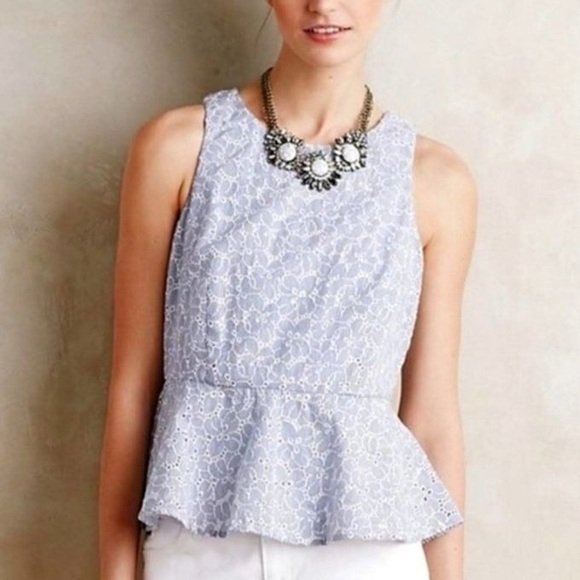 Anthropologie Tops - Anthropologie HD in Paris Peplum Blouse | Size 2